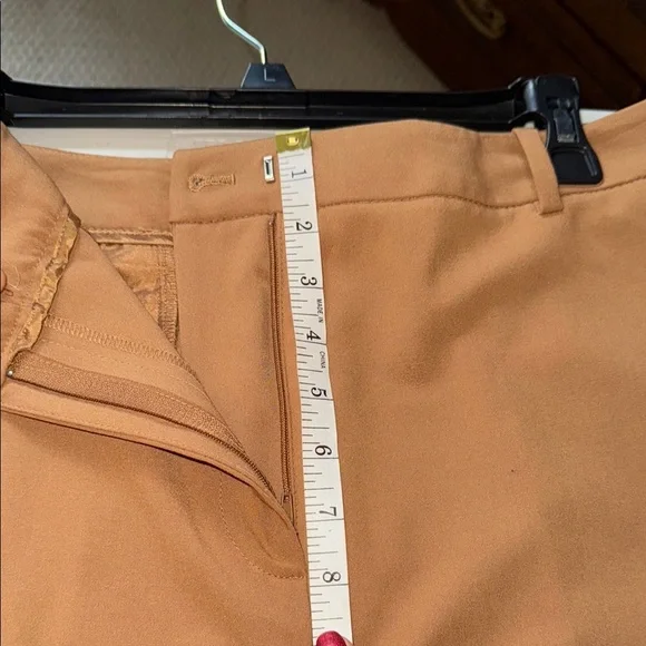 Calvin Klein Suit Luggage Brown Wide Leg High Rise Dress Pants - Picture 8 of 14